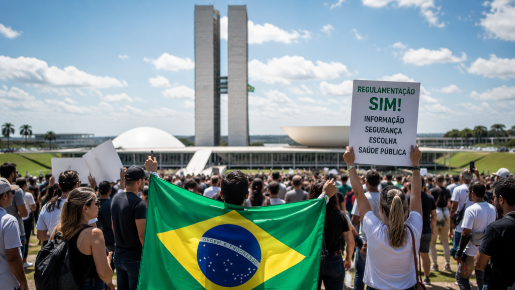 Manifestação a favor da regulamentação dos cigarros eletrônicos ocorre nesta sexta-feira em Brasília 24