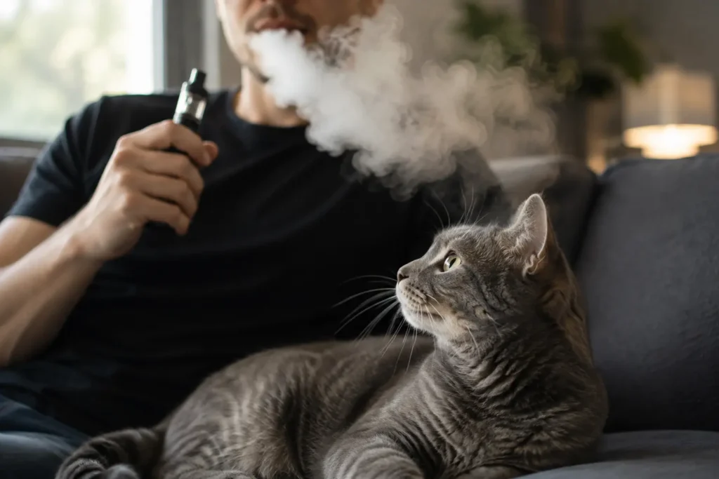 Evite vaporar perto de gatos 21